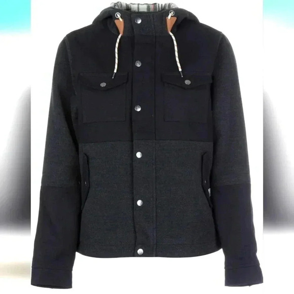 Poler Jackets & Blazers - Polar Women's Pinyon Wool & Canvas Gray Jacket